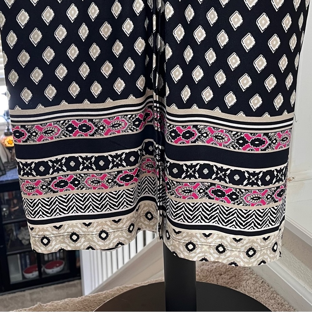 Chicos Diamond-Print Collared Button Front Maxi D… - image 8